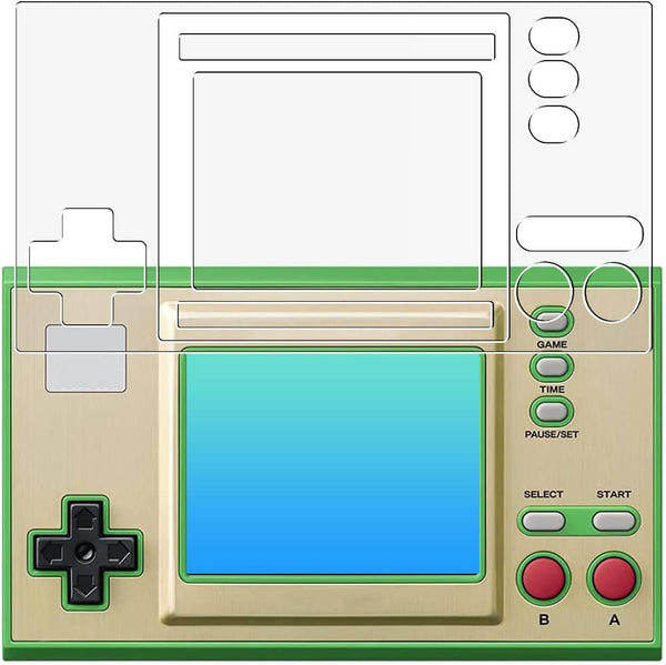 ClearView Game & Watch, Legend of Zelda, Full Protection, Anti-Bacterial, Anti-Virus, Anti-Fingerprints, LCD Protective Film, Made in Japan