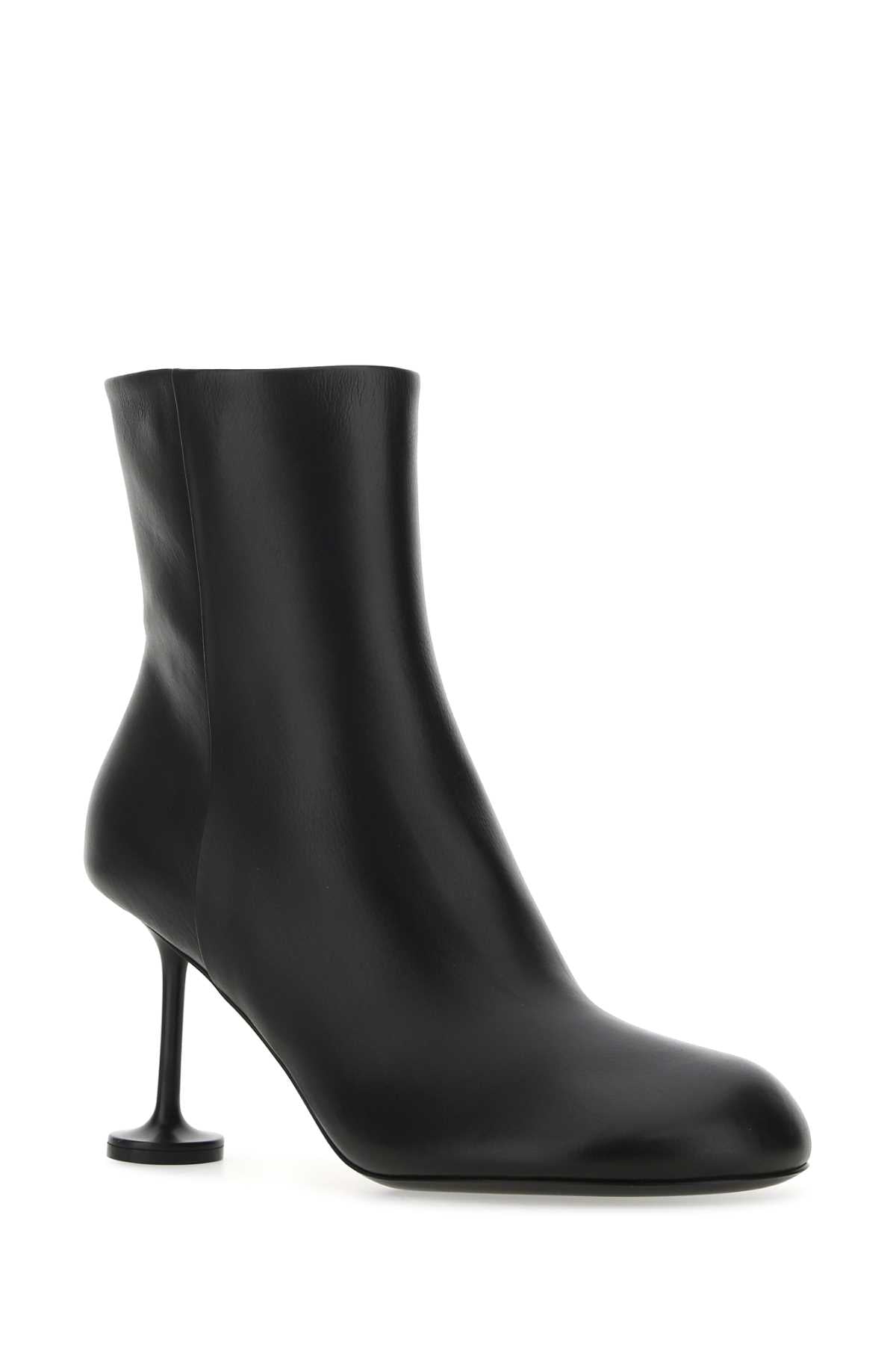 Balenciaga バレンシアガブラックレザーレディアンクルブーツ - Image 1