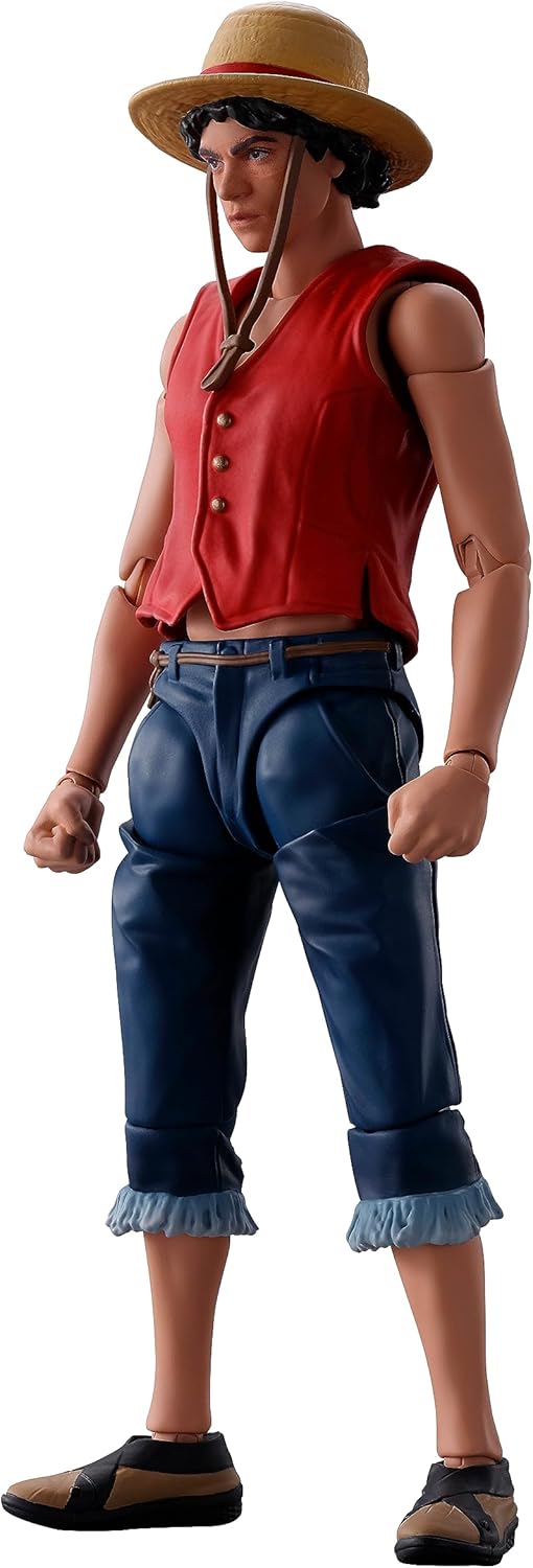 S.H. Figuarts Monkey D. Luffy (A Netflix Series: One Piece), Approx. 5.7 inches (145 mm), PVC & ABS, Pre-painted Action Figure
