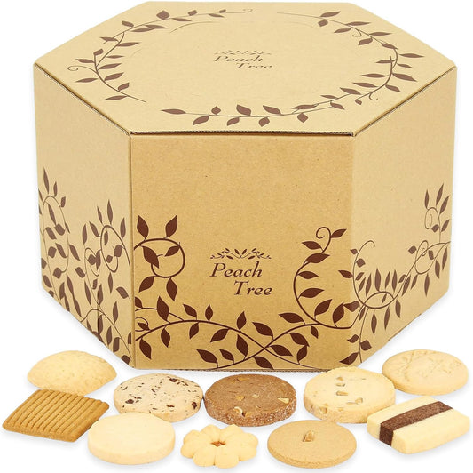 Peach Tree Gift, 60 Piece Cookies, Assorted, Medium, Premium, Sweets, Baked Goods, Summertime Looks, Candy, Present, Gift, Souvenir, Hotel Standards, Store at Room Temperature