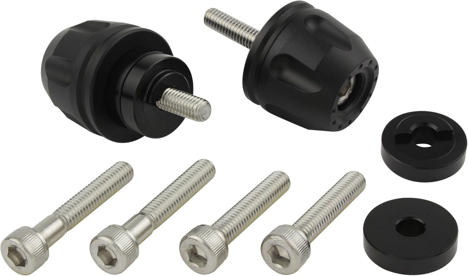 POSH FAITH 032176-26 Motorcycle Supplies Handlebar End Revolver End Honda / Suzuki Genuine Handle M6 Type CB1300SF/SB | CT125 Hunter Cub, Etc. Matte Black