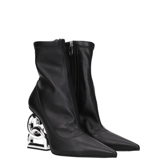 Dolce  Gabbana ドルチェ＆ガッバーナ女性 'S 革のブーツブラック - Image 1
