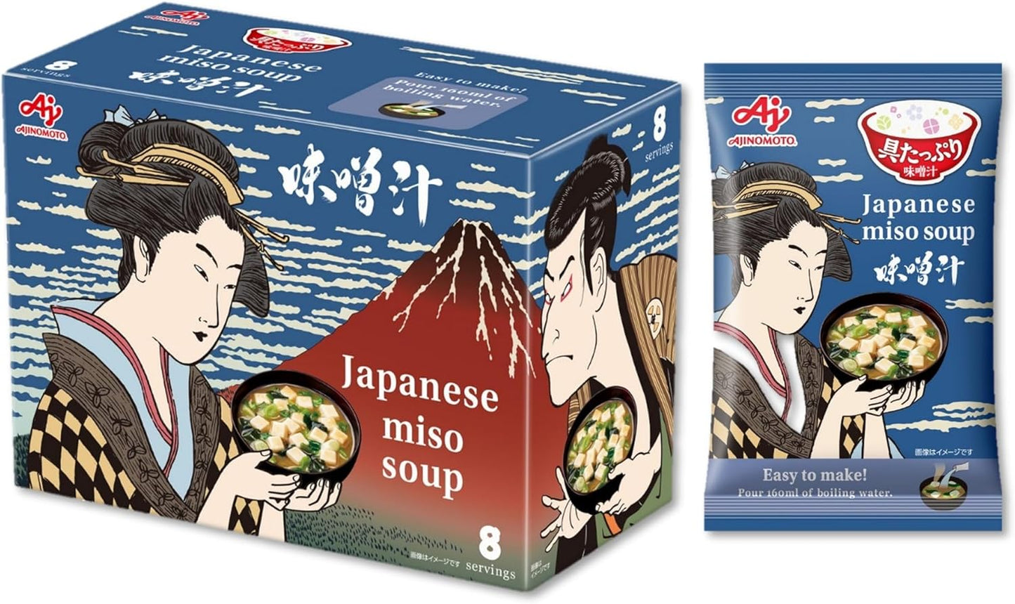 Rich Miso Soup, Ajinomoto Tofu, 8 Servings, Special Packaging, Gift, Petite Luxury, Japanese Style