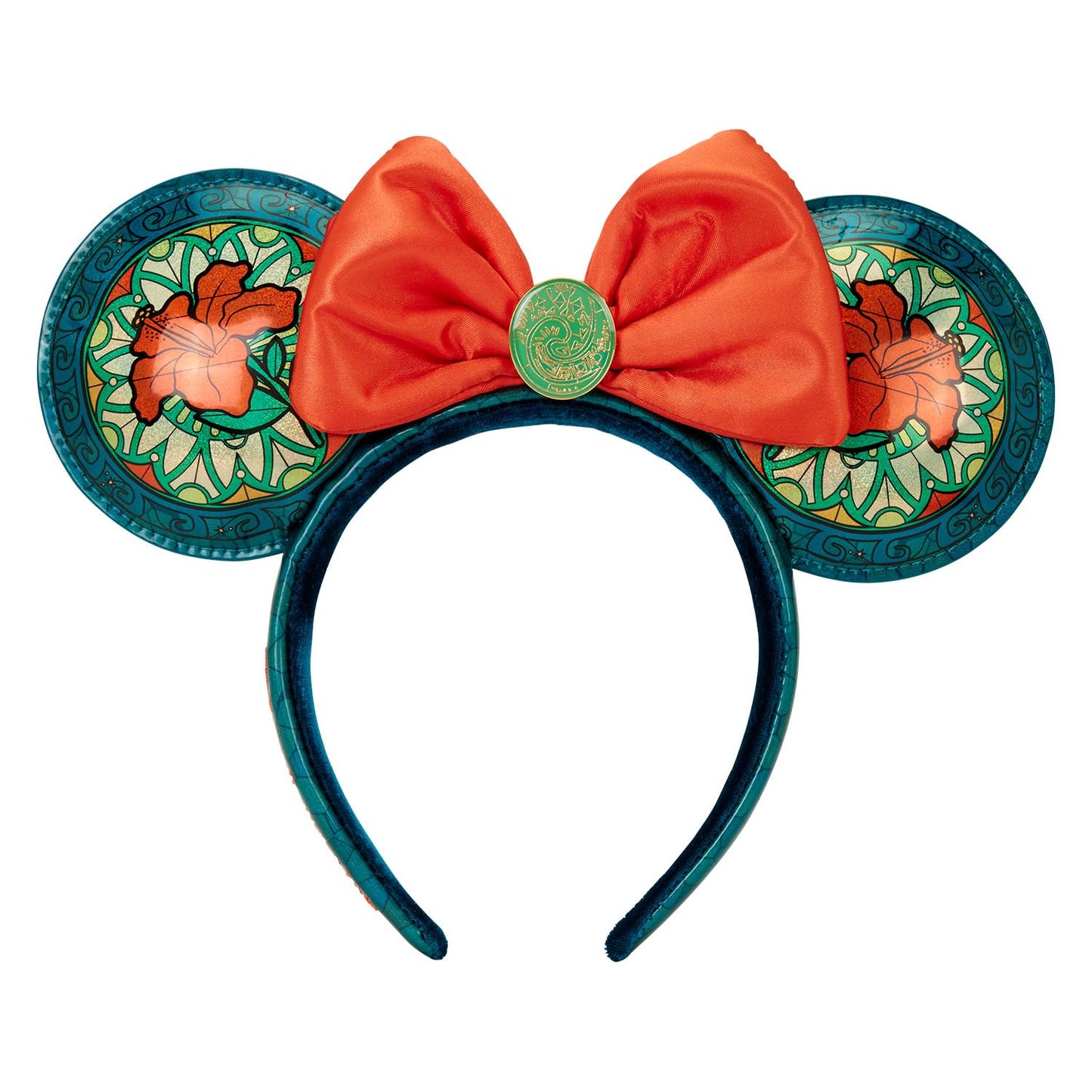 Loungefly Colección de vidrieras de Disney Princess: orejas de Moana, exclusivo de Amazon