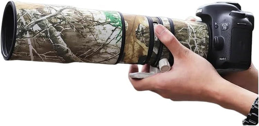 CHASING BIRDS Camouflage Waterproof Lens Coat for CANON EF 400mm F5.6 L USM Rainproof Lens Protective Cover (Big Tree)