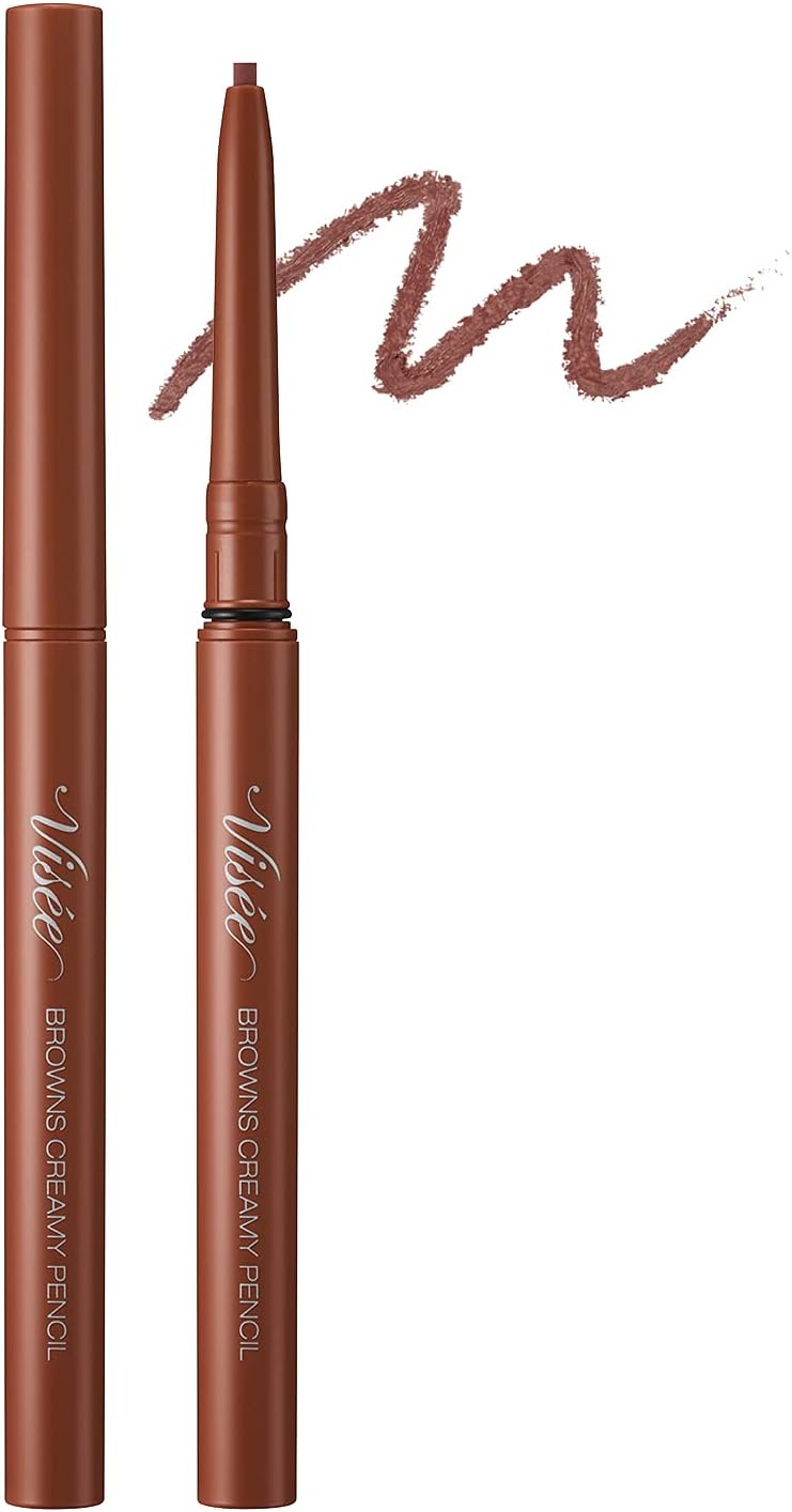 Visee Riche Browns Creamy Pencil Eyeliner Unscented BR301 Almond Brown 0.1g (x1)