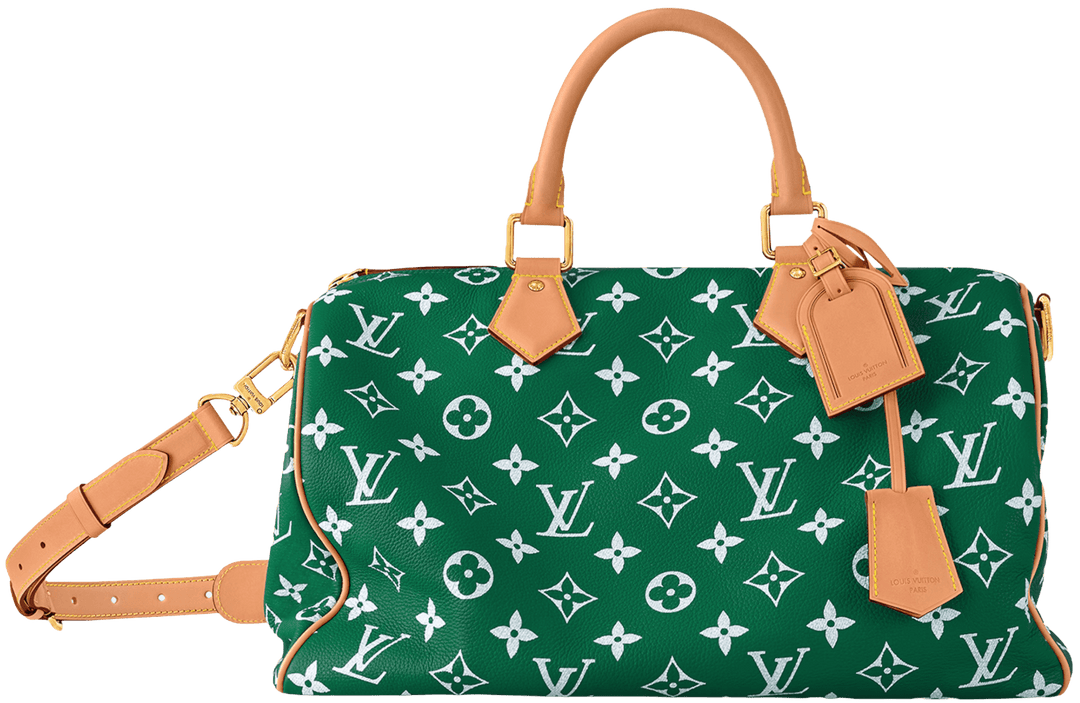 LOUIS VUITTON SPEEDY P9 BANDOULIÈRE 40 MONOGRAM LEATHER GREEN
