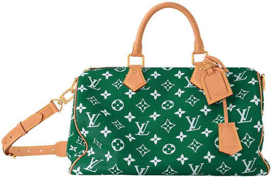 LOUIS VUITTON SPEEDY P9 BANDOULIÈRE 40 MONOGRAM LEATHER GREEN