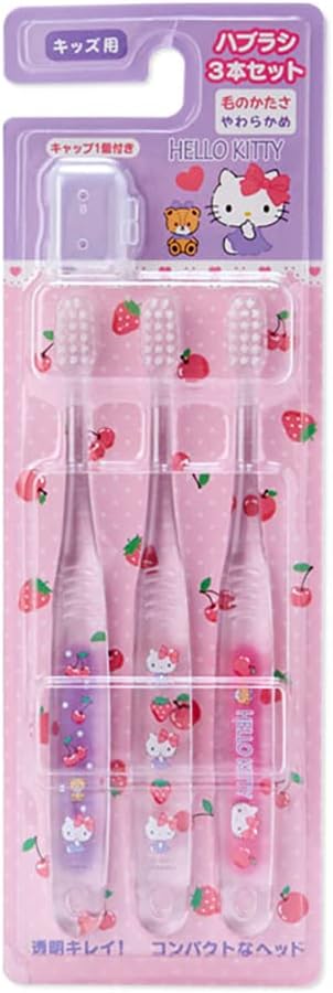 Sanrio 298816 Hello Kitty Toothbrush Set of 3