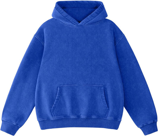 Dnzzs Sudadera con lavado ácido para mujer, sudadera con capucha de manga larga, sudaderas con capucha de gran tamaño de moda para mujer, sudaderas vintage y sudaderas pesadas