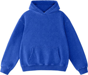 Dnzzs Sudadera con lavado ácido para mujer, sudadera con capucha de manga larga, sudaderas con capucha de gran tamaño de moda para mujer, sudaderas vintage y sudaderas pesadas