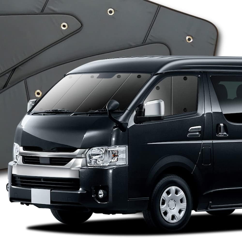 Hiace 01s-a003-fu Series 200 Series Wide 1-7 Type Curtain Sun Shade for Sleeping in the Car, Goods, Privacy Sunshade, Front