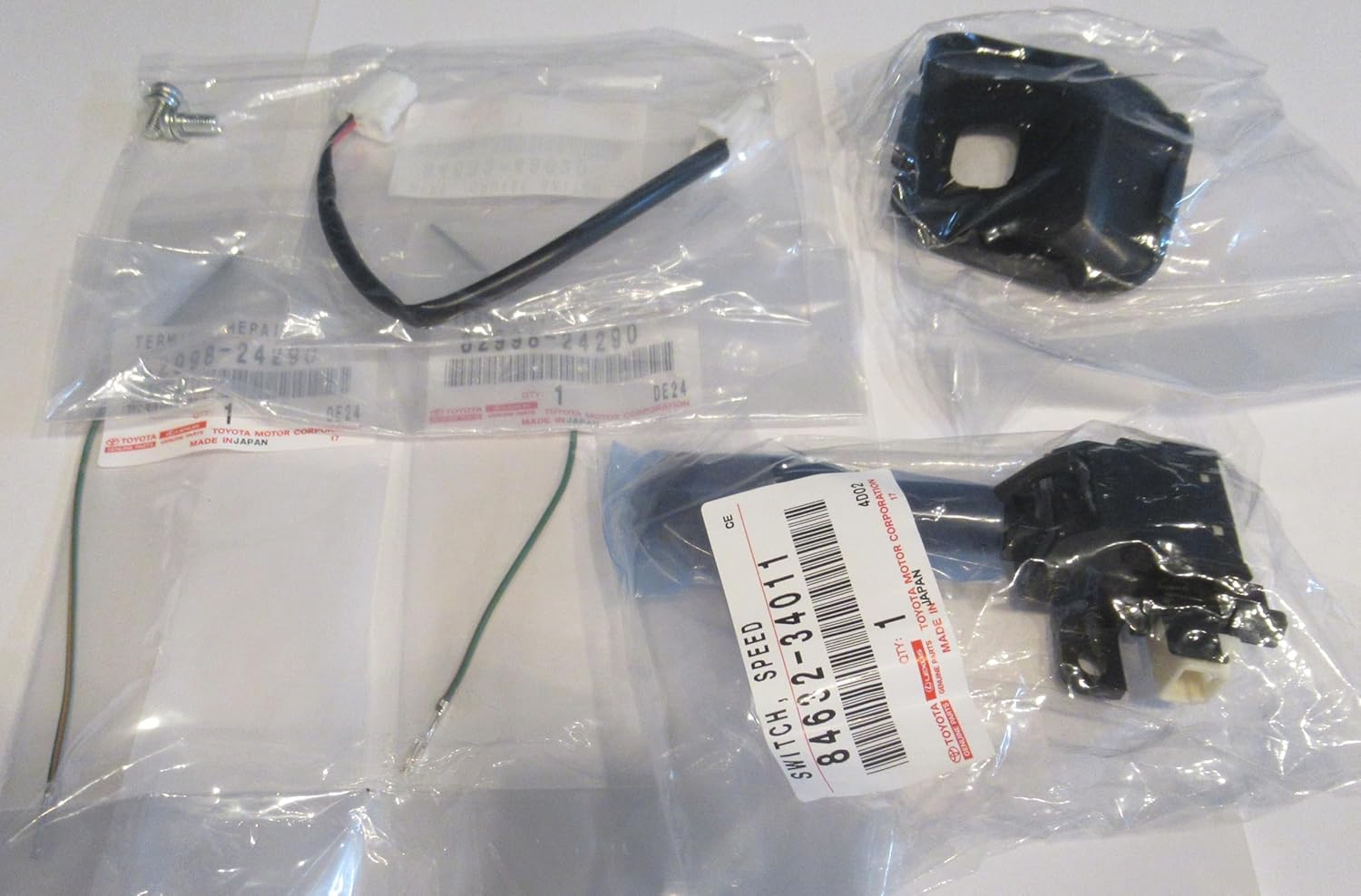 200 Series Hiace Genuine Toyota Parts Rear Cruise Control Main Switch Model Number 84632-34011 Set