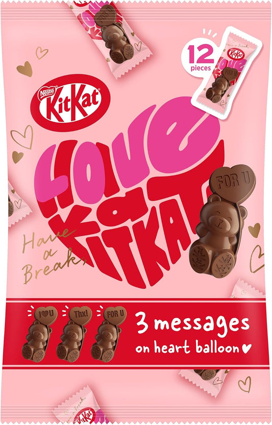 Nestle Japan Kit Kat Heartful Bear Share Bag 12 Pieces