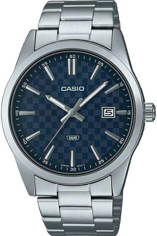 Casio MTP-VD03D-2AUDF Men's Watch Analogue, Silver, Bracelet