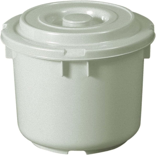 TONBO Shinki Gosei Dragonfly Pickling Container with Lid, 5 Type, Gray, Diameter 9.4 x Height 7.7 inches (24 x 19.5 cm), Made in Japan
