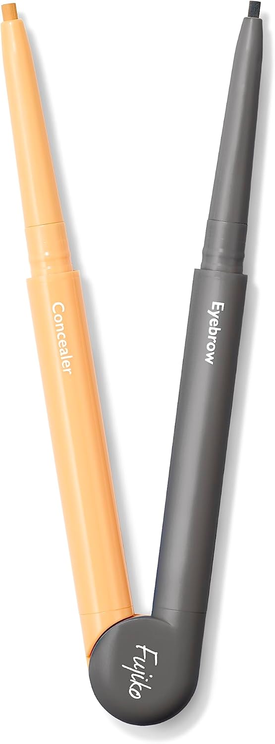 Fujiko Beautiful Eyebrow Arranger, 102 Gray, Eyebrow (0.04g), Concealer (0.08 g), Eyebrow Concealer, Brown, Gray, Beautiful Eyebrows