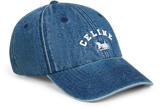 Celine richelieu cap in cotton denim - Image 1