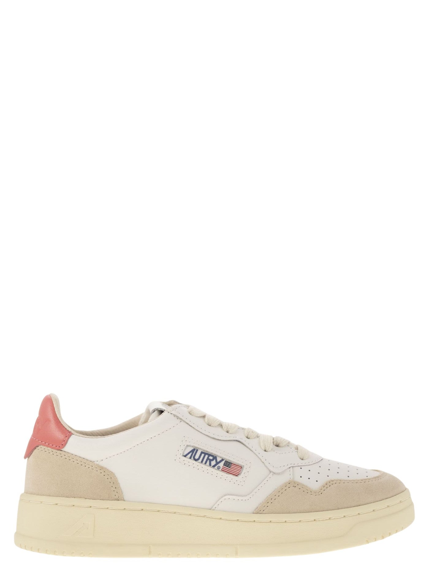 Autry Medalist Low LeatherとSuede Sneakers - Image 1