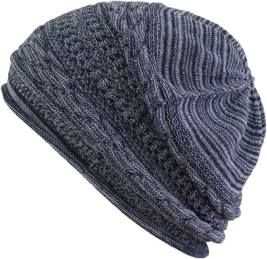 Cocolo Beanie with Organic Braided Borders, For Spring & Summer, Made in Japan, Post-Chemotherapy/Medical Purposes
