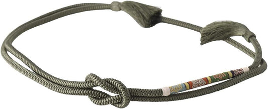 Nagomiya Obi Fastening, Made in Japan, Pure Silk Belt Banded Dragon Village, Regular Scale, Traditional Crafts, Kyoto Braid, Western Corner Set, Cut Tassel, Women's