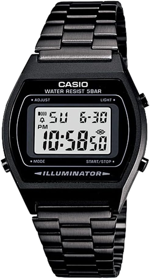 Casio b640wb-1a Mens Black Men's Women's Metal Band Black Digital Watch Digital Watch Wristwatch (B-640wb-1a) [Parallel import goods], Bracelet Type