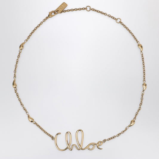 Chloe クロエ・クロエの象徴的な金のネックレス - Image 1