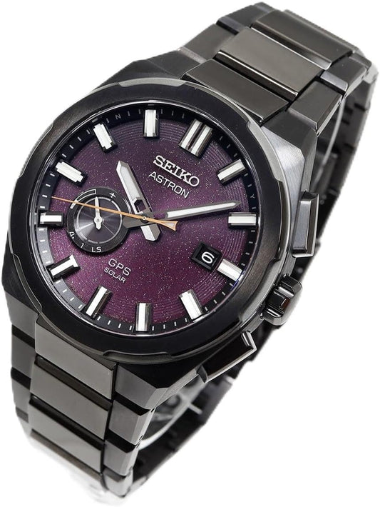 Seiko Astron Next SBXD029 GPS Solar Watch, GPS Satellite Radio Watch, Core Shop Limited, Starry Sky Limited Model, Men's Wristwatch, Titanium, Bracelet Type
