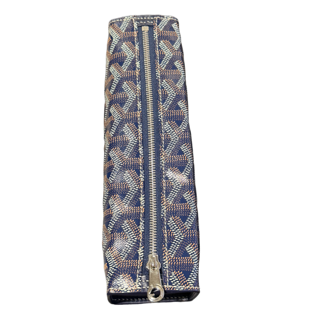 GOYARD 'NAVY' TROUSSE PENCIL POUCH