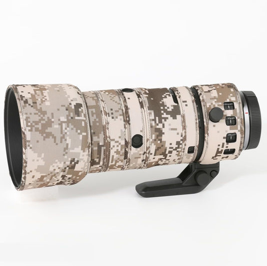 CHASING BIRDS Camouflage Waterproof Lens Coat for CANON RF 70-200mm F2.8 L IS USM Z Rainproof Lens Protective Cover (Brown Lattice)