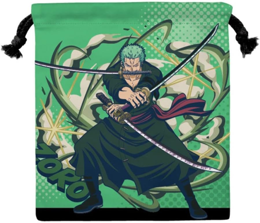 K Company Character Miscellaneous Goods Dress, Drawstring Kids, Zoro H 8.1 x W 7.1 inches (20.5 x 18 cm)