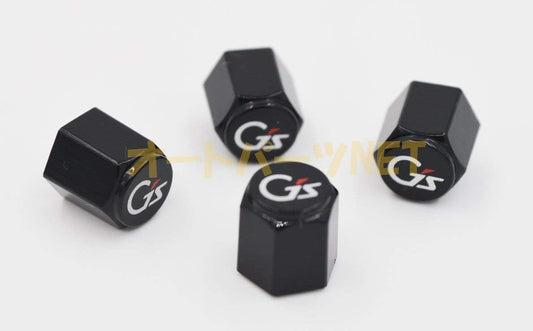 TOYOTA/トヨタ純正【G's/ジーズ】バルブキャップ(ブラック)/4個セット【ノア／ZRR80G/ZRR80W/ZRR85G/ZRR85W】【SI】【G】【X】用