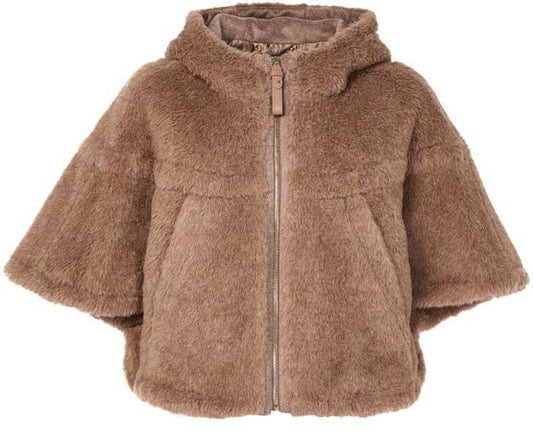 MAX MARA Petalo Teddy cape - Image 1