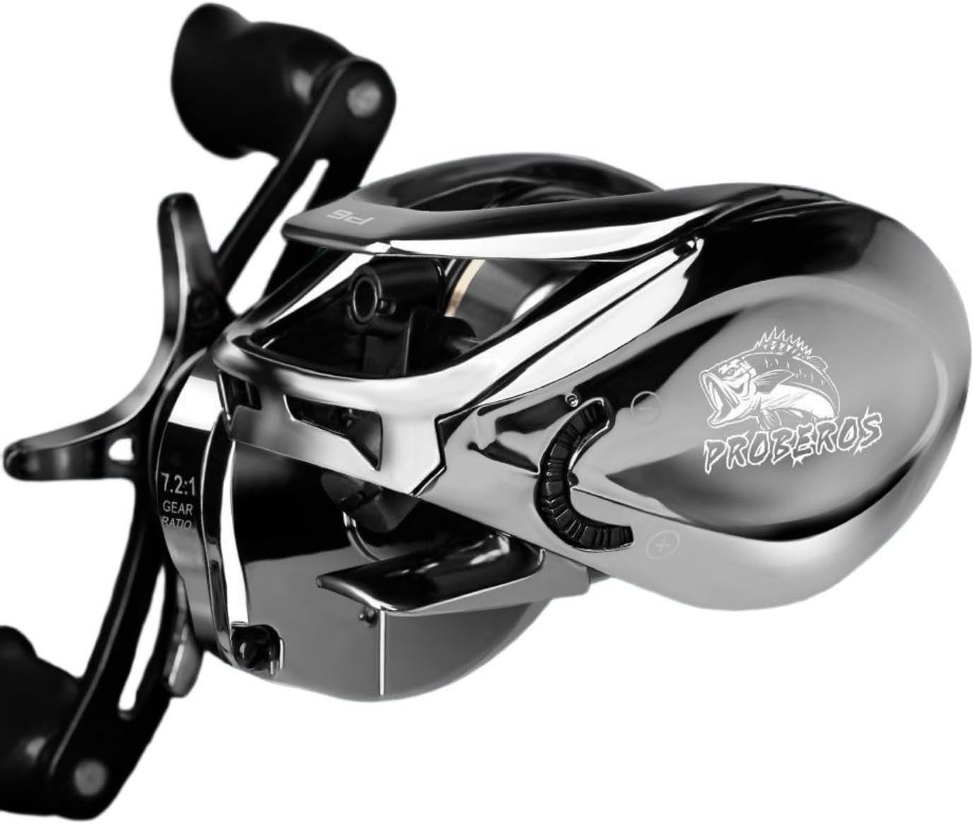 ベイトリール 遠投 7.2:1 防バックラッシュ設計 5+1BB ドラグ音付き