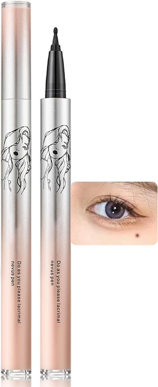Erinde Scallop Makeup, Tear Mall Pen, Freckle Makeup, Point Liquid, Freckles, Smudge-Resistant Eyeliner, Easy, Eyeliner Won't Fall, Waterproof Lasts 24 Hours, Hollow, Teardrop Pen, Create Natural