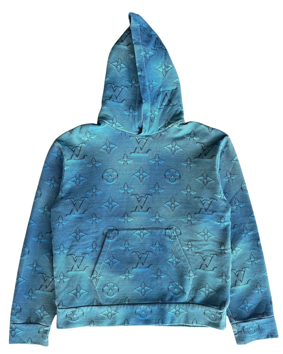 LOUIS VUITTON 'BLUE' 2054 MONOGRAM HOODIE