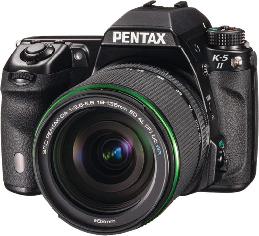 Pentax K-5 II 16.3 MP DSLR DA 18-135mm WR lens kit (Black) (OLD MODEL) by Pentax