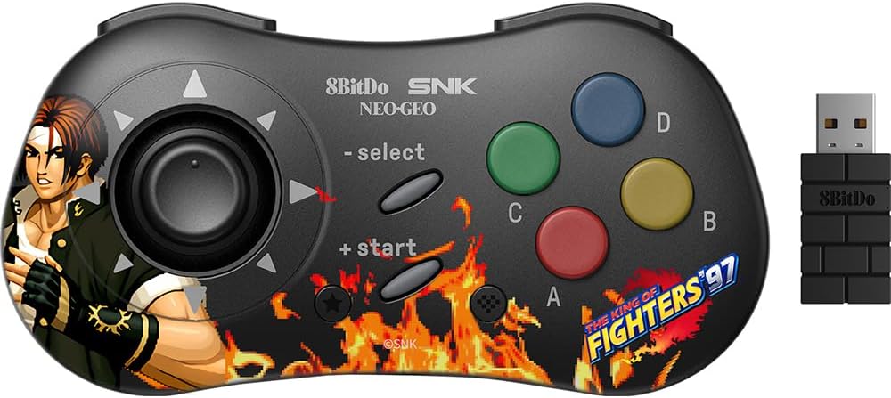 【ネオジオミニ/Android(9.0以上)/PC対応】8BitDo NEOGEO Wireless Controller Kyo Kusanagi