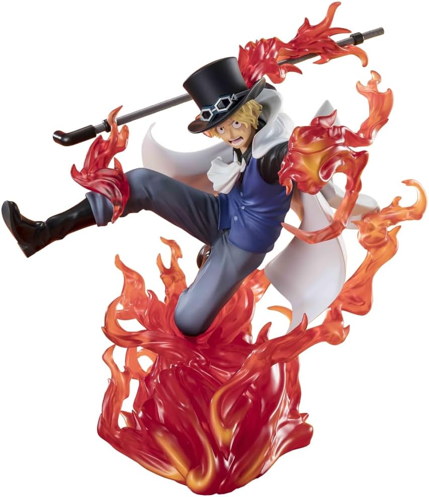 BANDAI SPIRITS Figuarts Zero One Piece Sabo - Fire Fist Kingdominator, Approx. 7.5 inches (190 mm), PVC & ABS Pre-painted Complete Figure