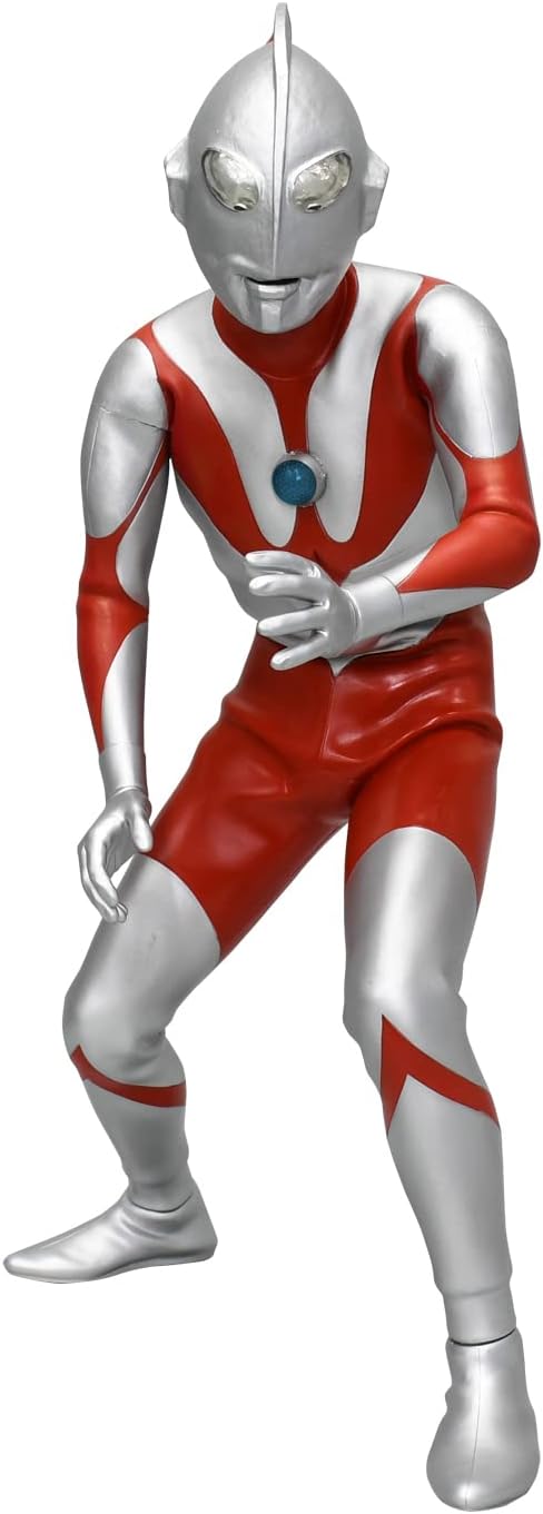 Ultraman 4571587310609 Mega Soft Vinyl Kit (A Type), Reprint Edition, Non-scale, Total Height Approx. 13.8 inches (35 cm), Soft Vinyl, Unpainted, Assembly Kit