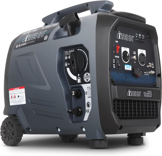 A-ITECH 2300ワット デュアル燃料 RV対応 ポータブルインバーター発電機 小型 超静音操作 家庭や緊急時用 EPA&CARB準拠 AT20-223001