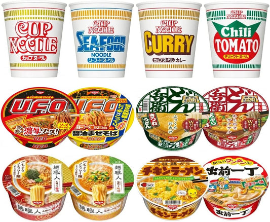 Nissin 12 Types 12 Servings Cup Noodle UFO Donbee Noodle Craftsman Chicken Ramen Demae Iccho Assortment