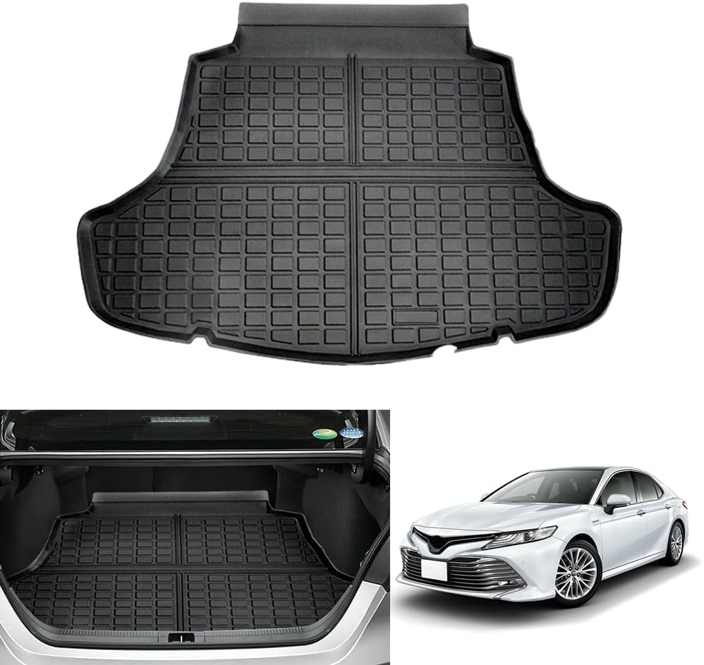 Car Luggage Mat, Toyota Camry 70 Series, 10th Generation (July 2017 - Present), Folding Trunk Mat, Cargo Mat, Designed for Vehicles, 3D Trunk Mat, Luggage Cover, Waterproof, Anti-Scratch,