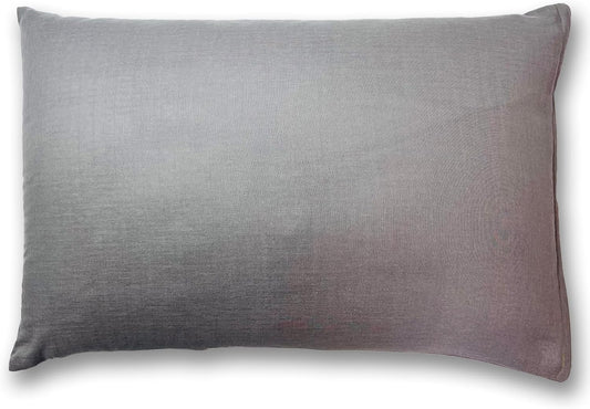 Nishihaya Buckwheat Pillow, Made in Japan, Japanese Bleaching, Organic Cotton, Includes Pillow Case, Buckwheat Hulls, Pillow, Adjustable Height, Large, Gray