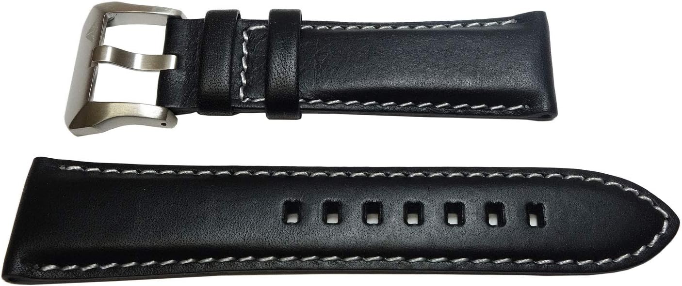 Citizen PMV65-2272 Men's Genuine Cowhide Leather Watch Band, 0.9 inch (23 mm) Black