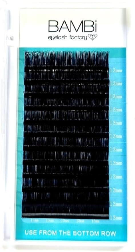 Eyelash Extension J/C/CC/D Curl Sable Volume 0.0004 inch (8-13 mm), 0.5 inch (13 mm), CC Curl)