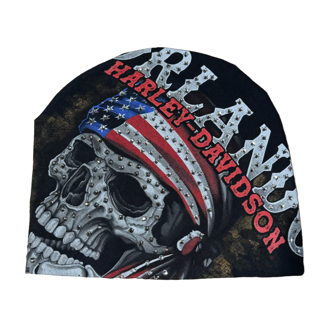 BOSSI 'AMERICAN BANDANA' RHINESTONE BEANIE