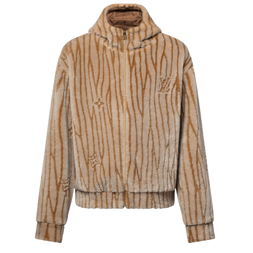 LOUIS VUITTON 'EPI FLEECE' HOODED BLOUSON