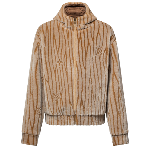 LOUIS VUITTON 'EPI FLEECE' HOODED BLOUSON