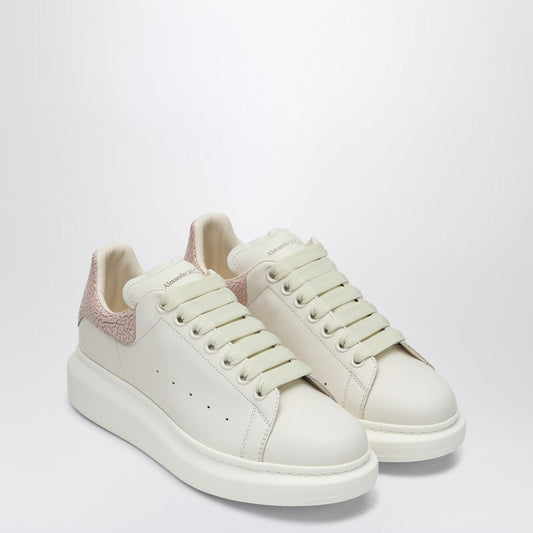 Alexander McQueen アレクサンダーMCクイーンホワイト/ピンクの特大スニーカー - Image 1